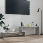 Tv-meubel 180x30x43 cm betongrijs bewerkt hout