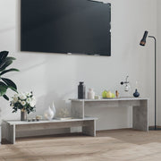 Tv-meubel 180x30x43 cm betongrijs bewerkt hout