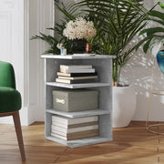 Side cabinet 35x35x55 cm treated wood concrete grey