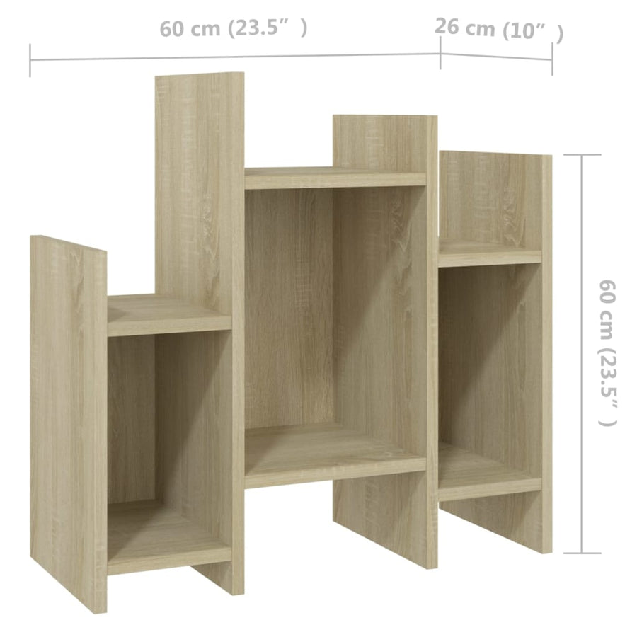 Bijzetkast 60X26X60 Cm Spaanplaat Kleurig Sonoma eiken