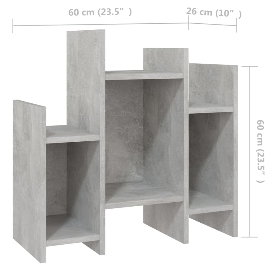 Bijzetkast 60X26X60 Cm Spaanplaat Betongrijs
