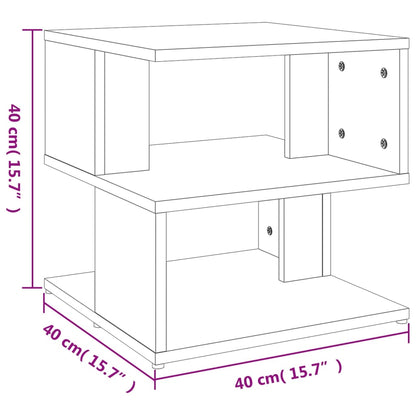 Bijzettafel 40X40X40 Cm Spaanplaat Kleurig Sonoma eiken