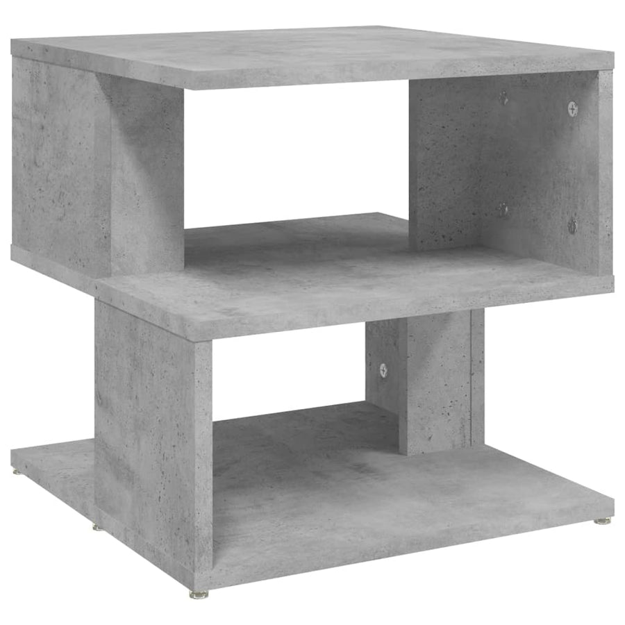 Bijzettafel 40x40x40 cm spaanplaat betongrijs Betongrijs