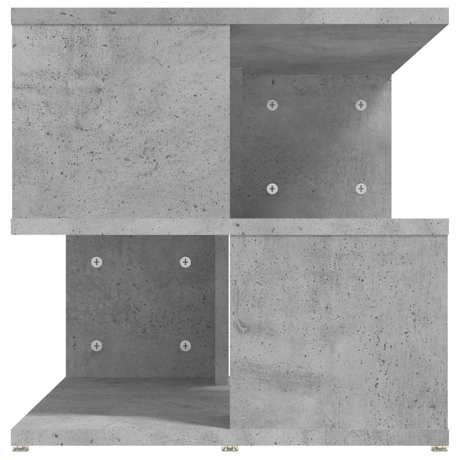 Bijzettafel 40x40x40 cm spaanplaat betongrijs Betongrijs
