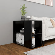 Side cabinet 60x30x50 cm ornate wood black