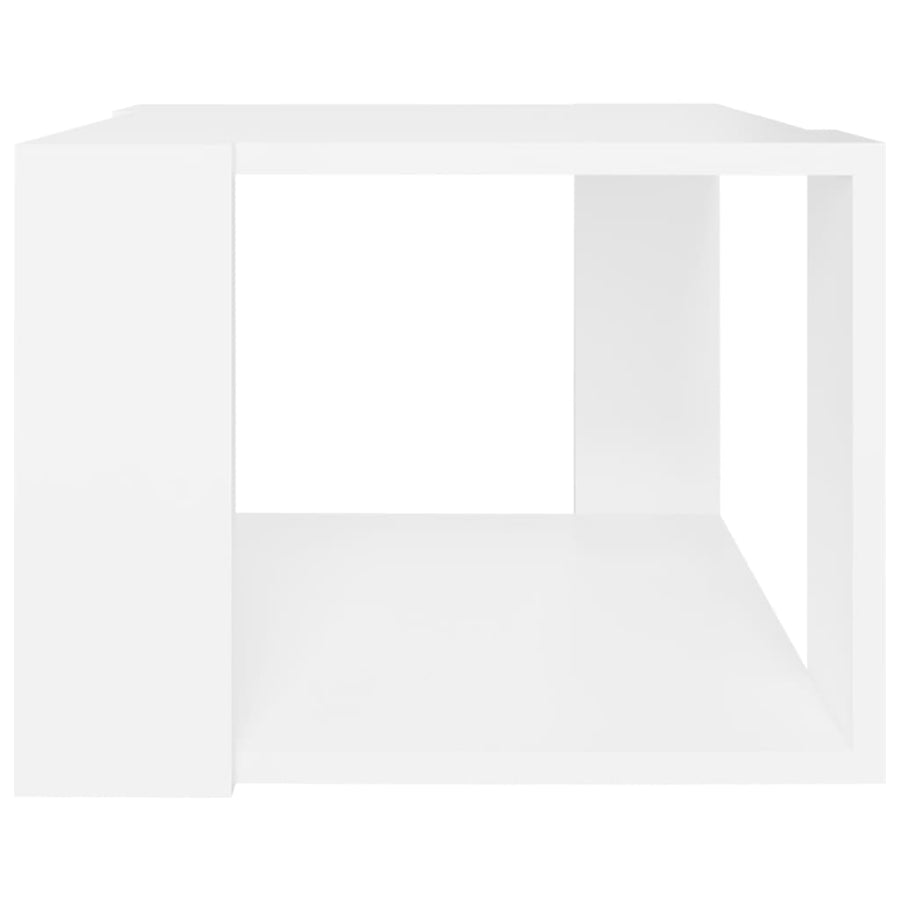 Salontafel 40x40x30 cm bewerkt hout wit Wit