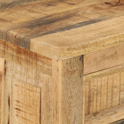 Schoenenkast met lade 4-laags massief ruw mangohout