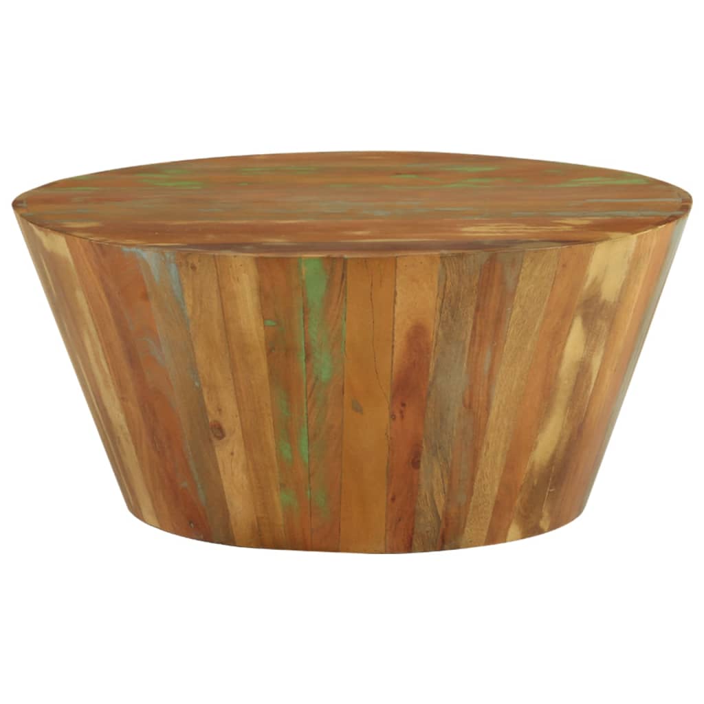 Salontafel Ø65X3 Cm Ø 65 x 31 cm massief gerecycled hout
