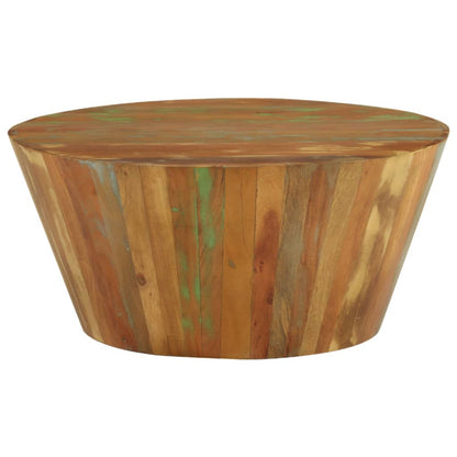 Salontafel Ø65X3 Cm Ø 65 x 31 cm massief gerecycled hout