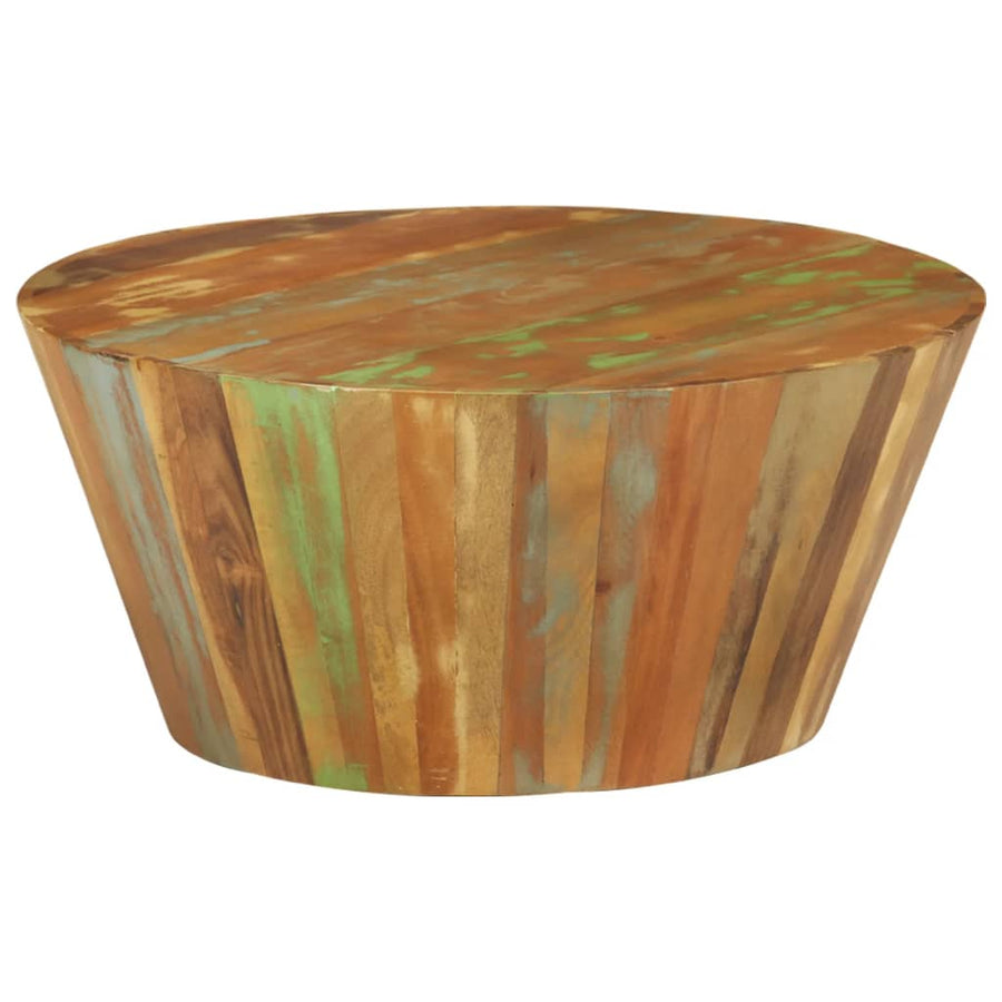 Salontafel Ø65X3 Cm Ø 65 x 31 cm massief gerecycled hout