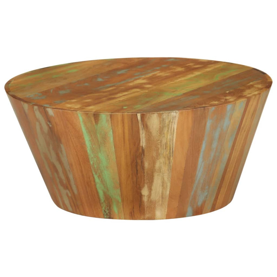 Salontafel Ø65X3 Cm Ø 65 x 31 cm massief gerecycled hout