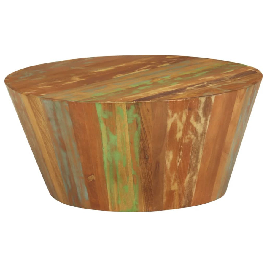 Salontafel Ø65X3 Cm Ø 65 x 31 cm massief gerecycled hout