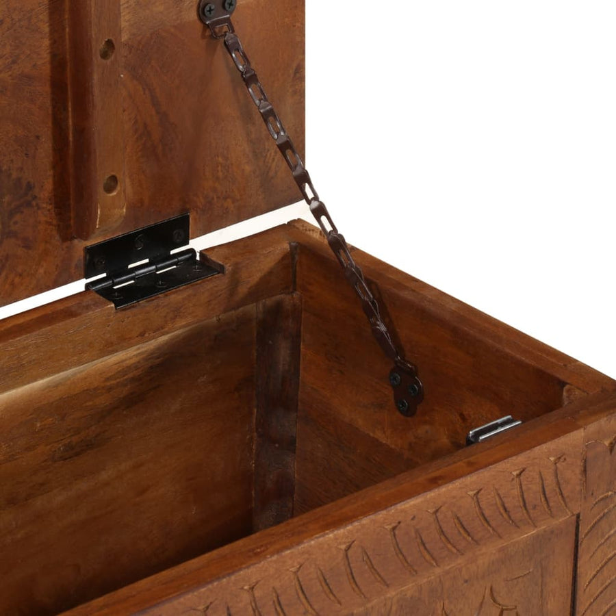 Opbergkist 110x30x40 cm massief mangohout