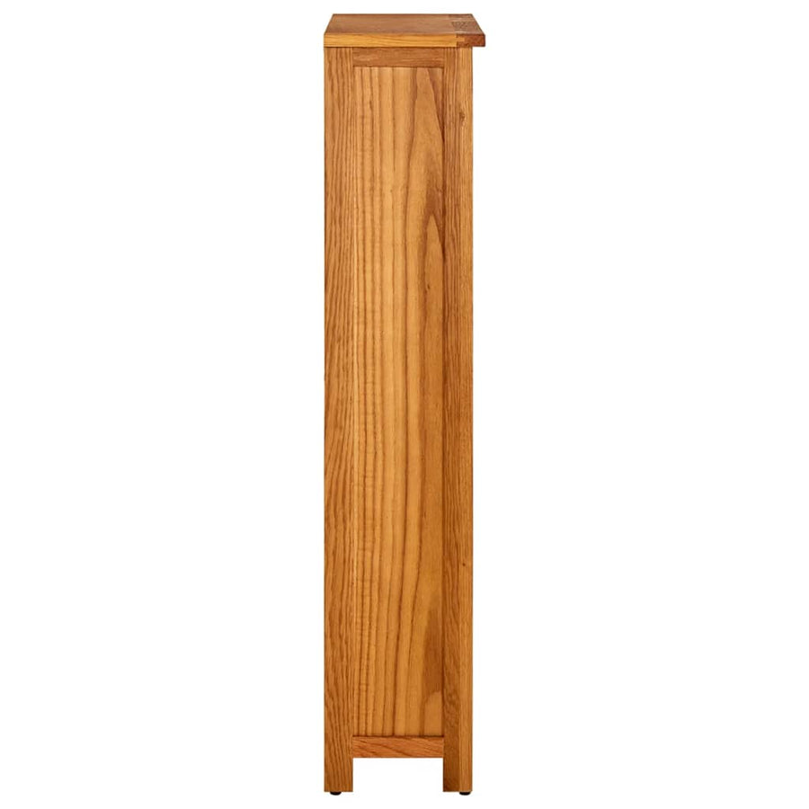 Boekenkast Met 4 Schappen Massief Eikenhout 70 x 22 x 110 cm