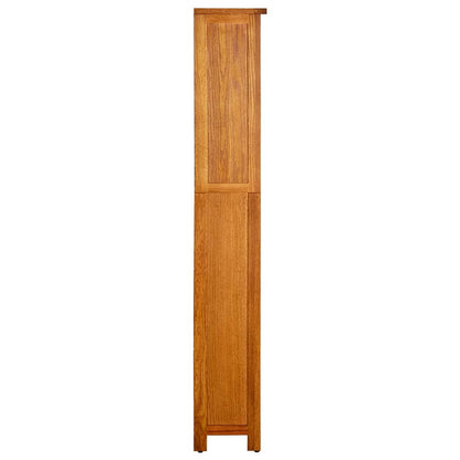 Boekenkast Met 5 Schappen Massief Eikenhout 70 x 22 x 140 cm