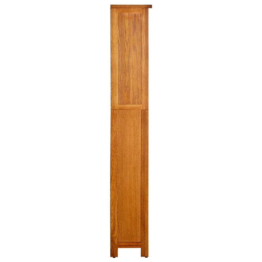 Boekenkast Met 5 Schappen Massief Eikenhout 70 x 22 x 140 cm