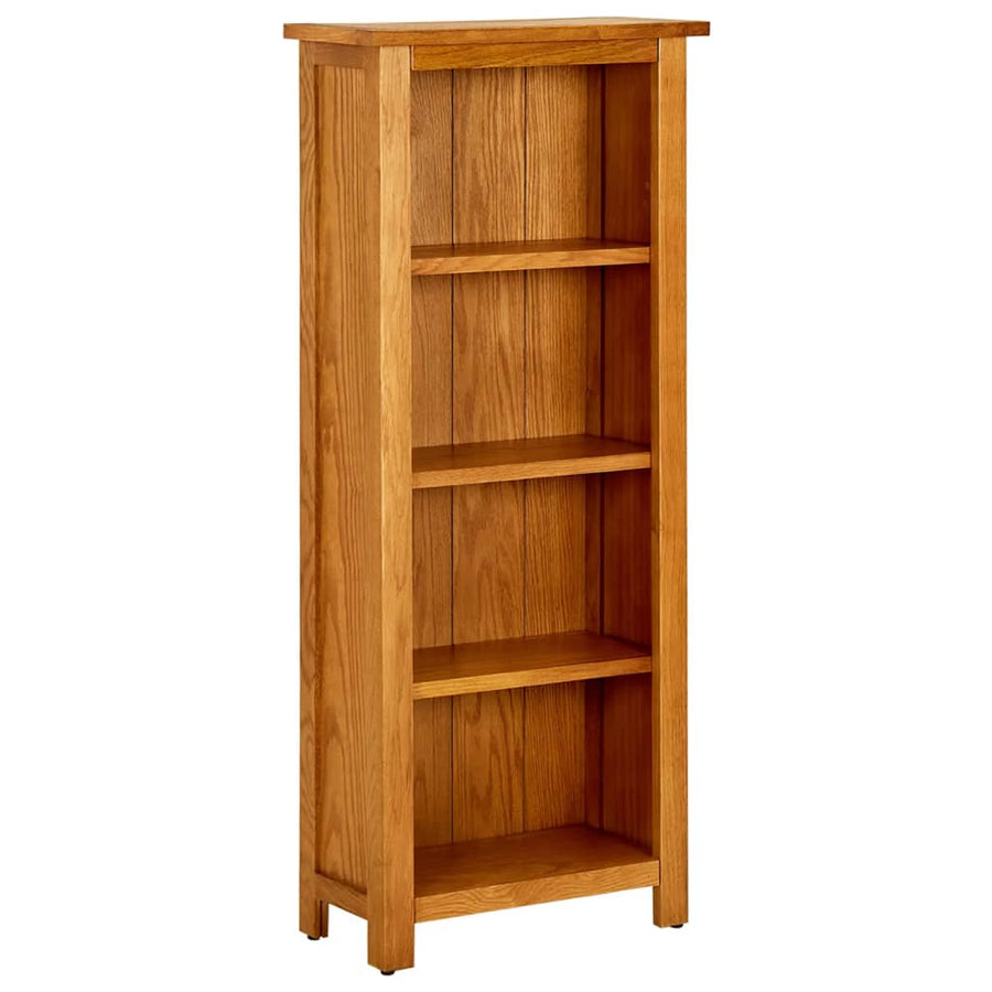 Boekenkast Met 4 Schappen Massief Eikenhout 45 x 22 x 110 cm