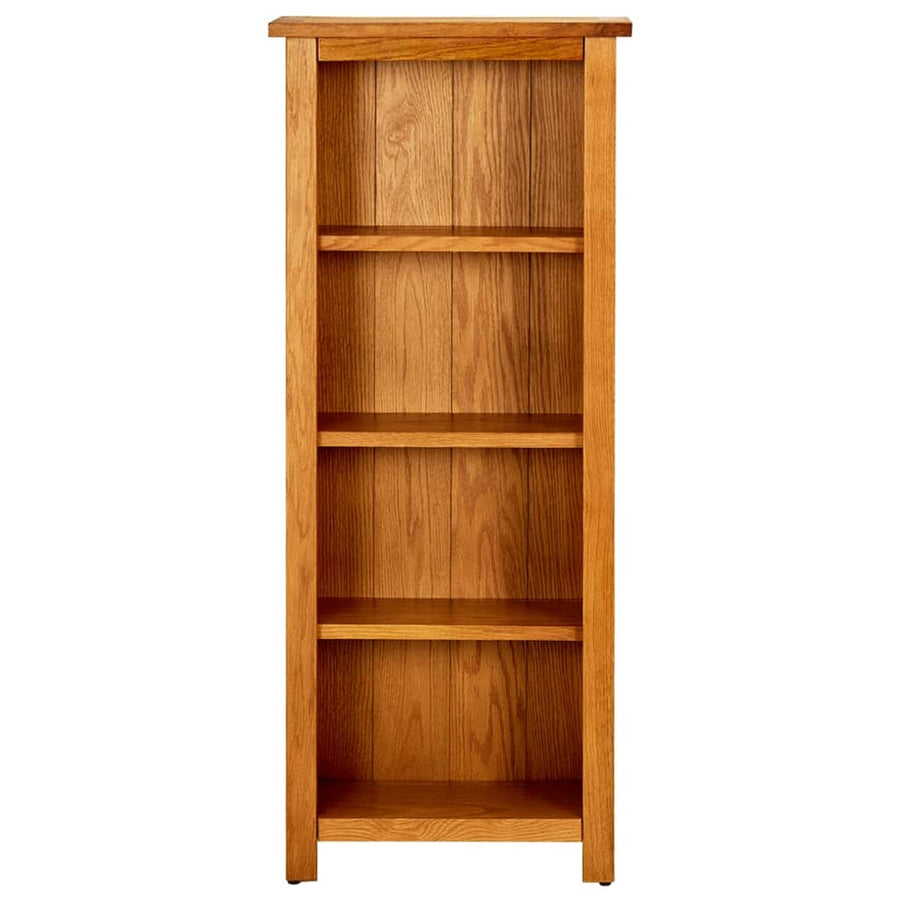 Boekenkast Met 4 Schappen Massief Eikenhout 45 x 22 x 110 cm