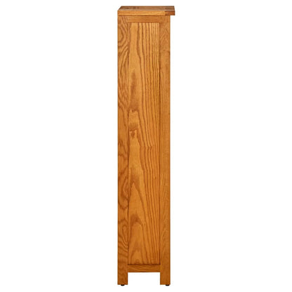 Boekenkast Met 4 Schappen Massief Eikenhout 45 x 22 x 110 cm