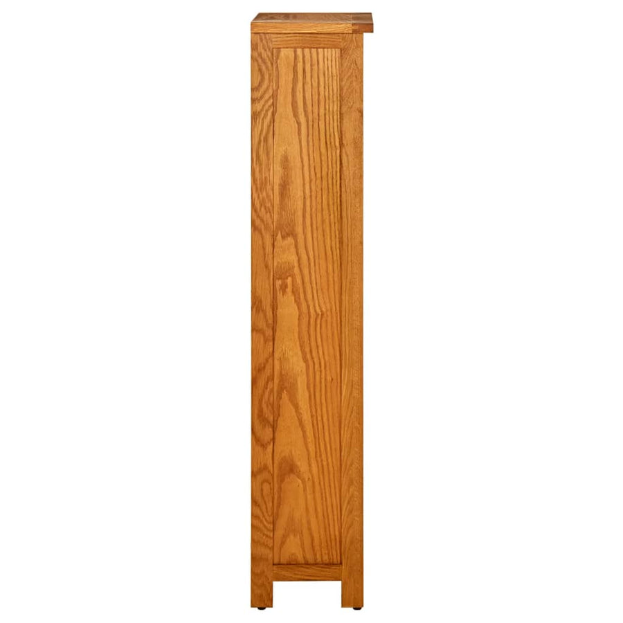 Boekenkast Met 4 Schappen Massief Eikenhout 45 x 22 x 110 cm