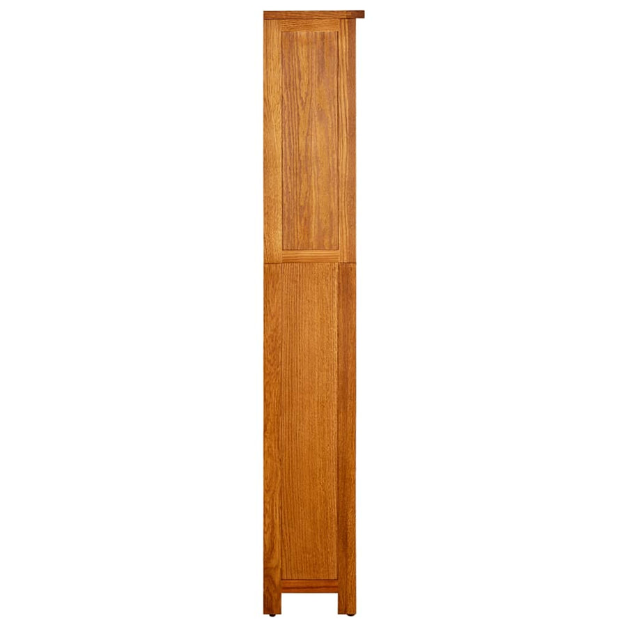 Boekenkast Met 5 Schappen Massief Eikenhout 45 x 22 x 140 cm