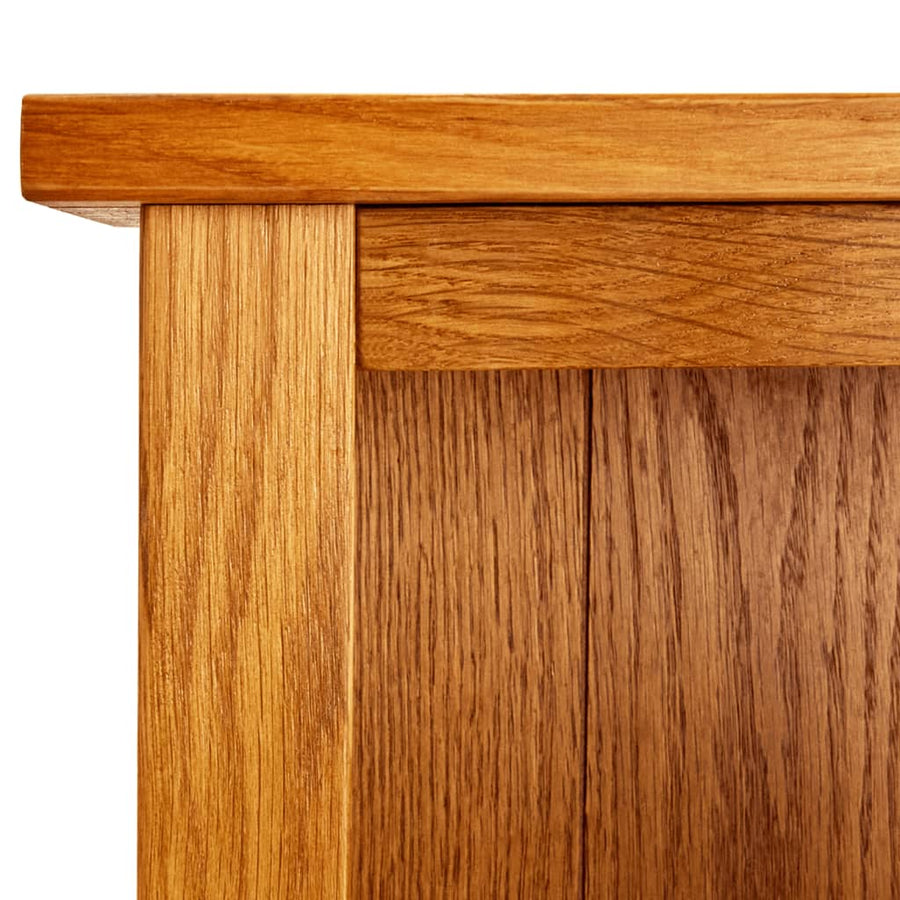 Boekenkast Met 5 Schappen Massief Eikenhout 45 x 22 x 140 cm