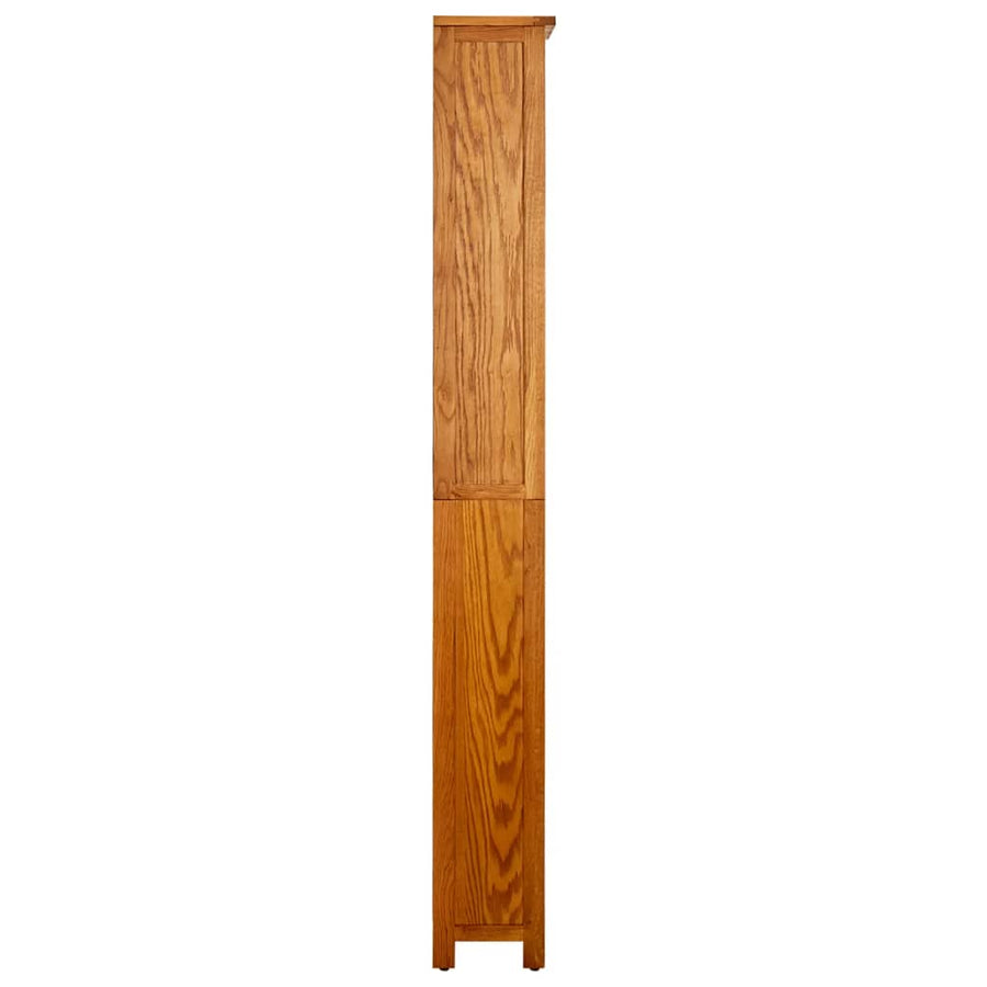 Boekenkast Met 6 Schappen Massief Eikenhout 52 x 22 x 180 cm