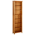 Bookcase with 7 shelves 60x22x200 cm solid oak