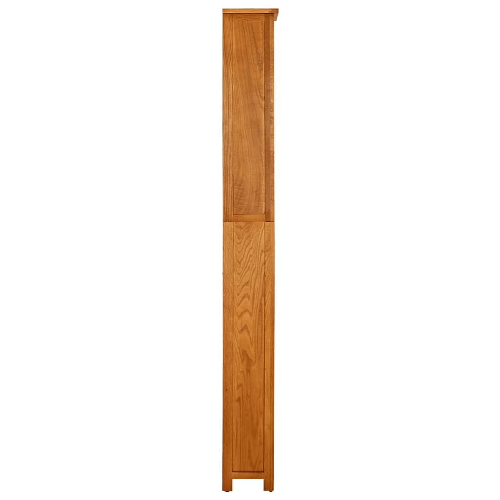 Boekenkast Met 7 Schappen Massief Eikenhout 60 x 22 x 200 cm