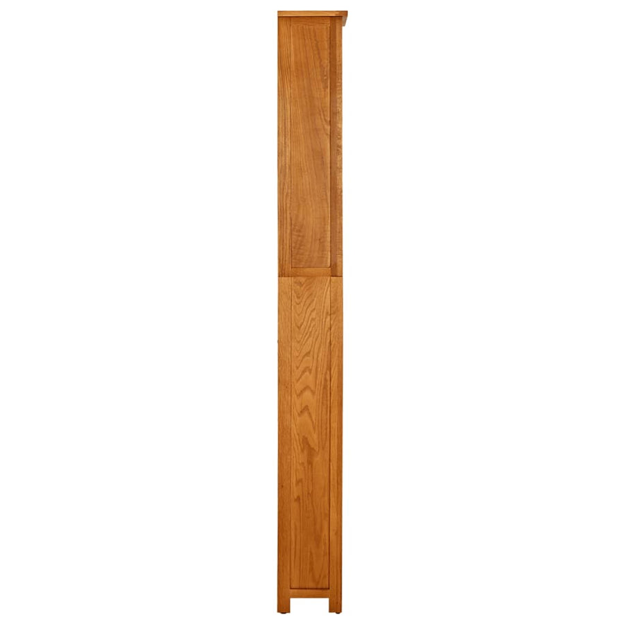 Boekenkast Met 7 Schappen Massief Eikenhout 60 x 22 x 200 cm