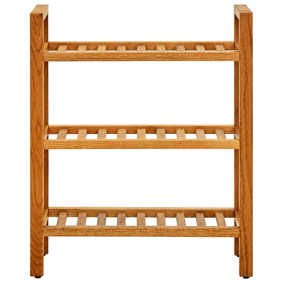 Schoenenrek Met 3 Schappen Massief Eikenhout 50 x 27 x 60 cm