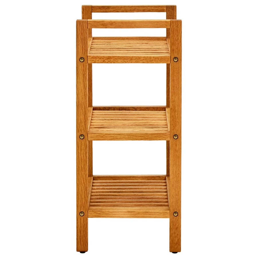 Schoenenrek Met 3 Schappen Massief Eikenhout 50 x 27 x 60 cm
