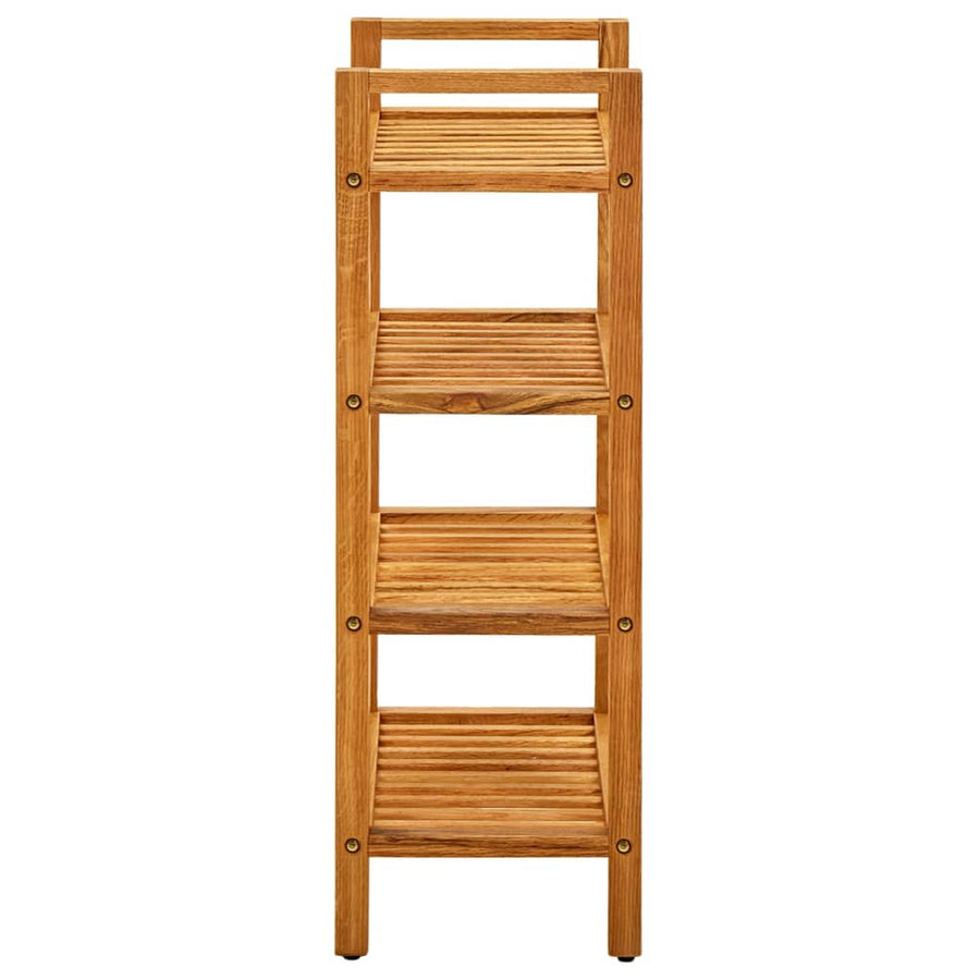Schoenenrek Met 4 Schappen Massief Eikenhout 50 x 27 x 80 cm
