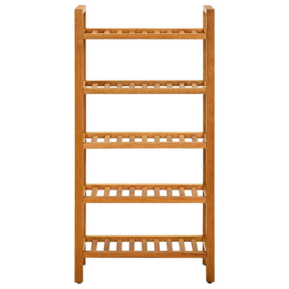 Schoenenrek Met 5 Schappen Massief Eikenhout 50 x 27 x 100 cm