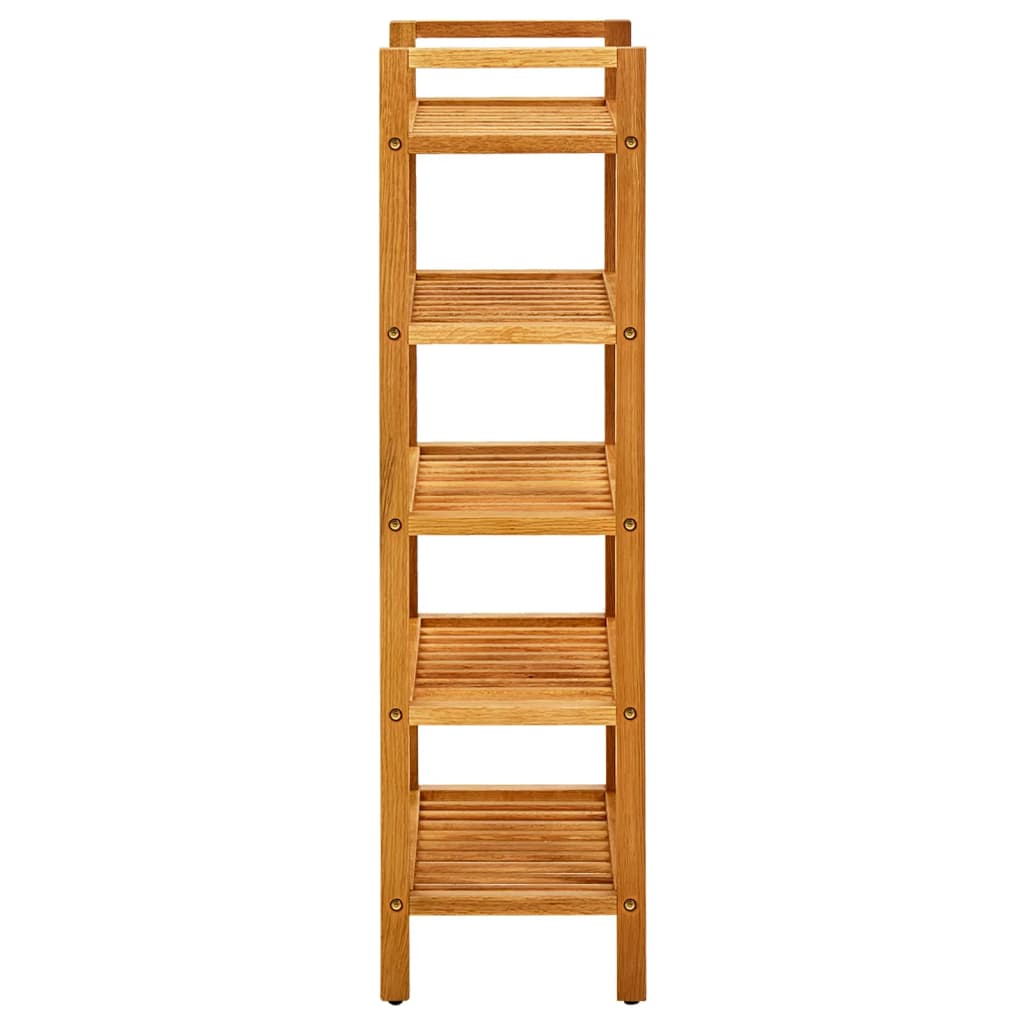 Schoenenrek Met 5 Schappen Massief Eikenhout 50 x 27 x 100 cm