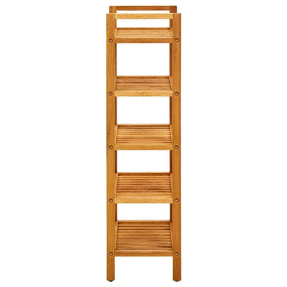 Schoenenrek Met 5 Schappen Massief Eikenhout 50 x 27 x 100 cm