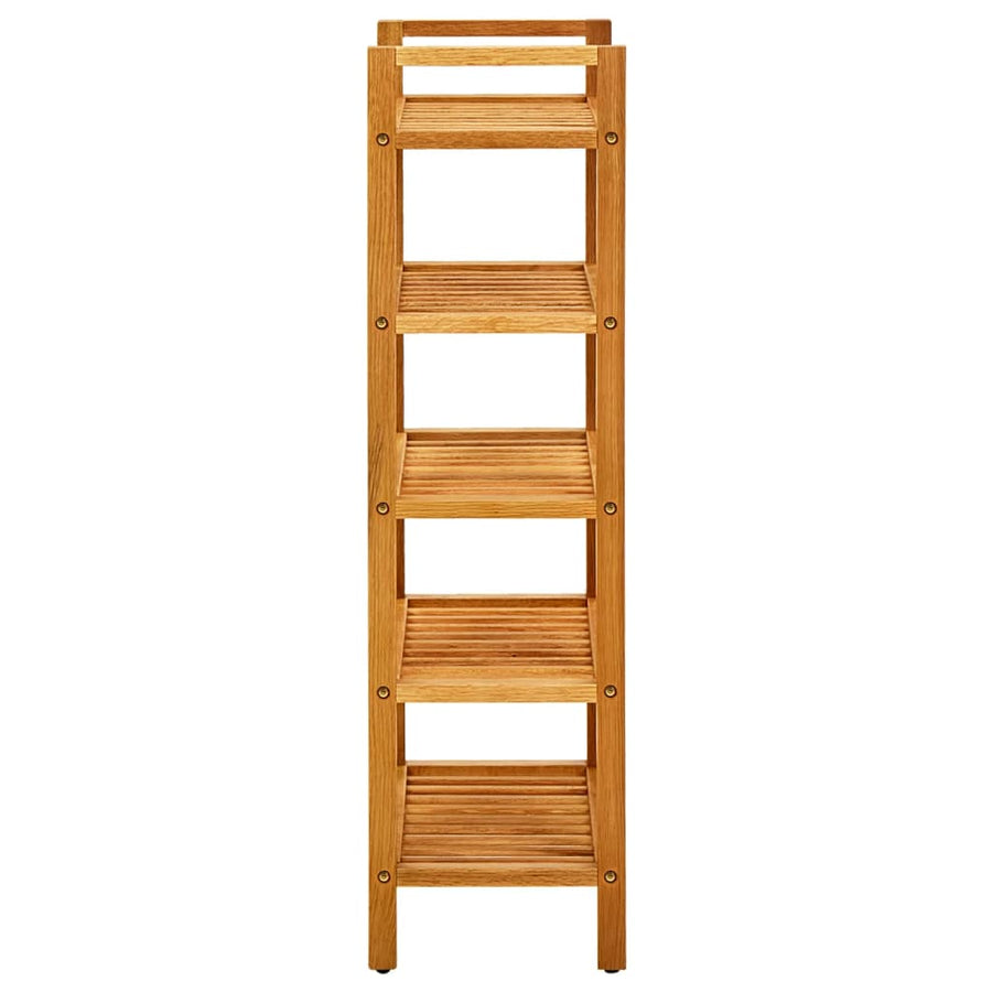 Schoenenrek Met 5 Schappen Massief Eikenhout 50 x 27 x 100 cm