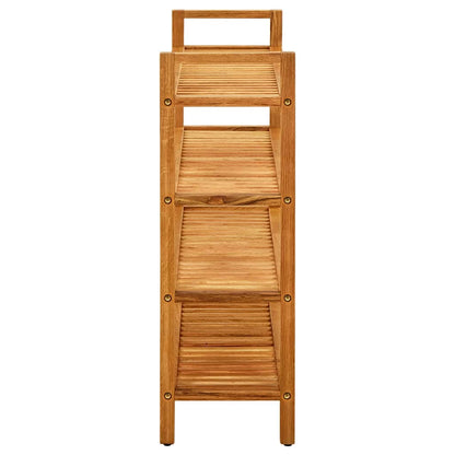 Schoenenrek Met 4 Schappen Massief Eikenhout 100 x 27 x 80 cm