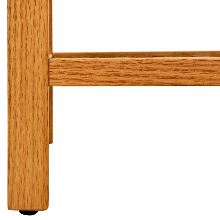 Schoenenrek Met 5 Schappen Massief Eikenhout 100 x 27 x 100 cm