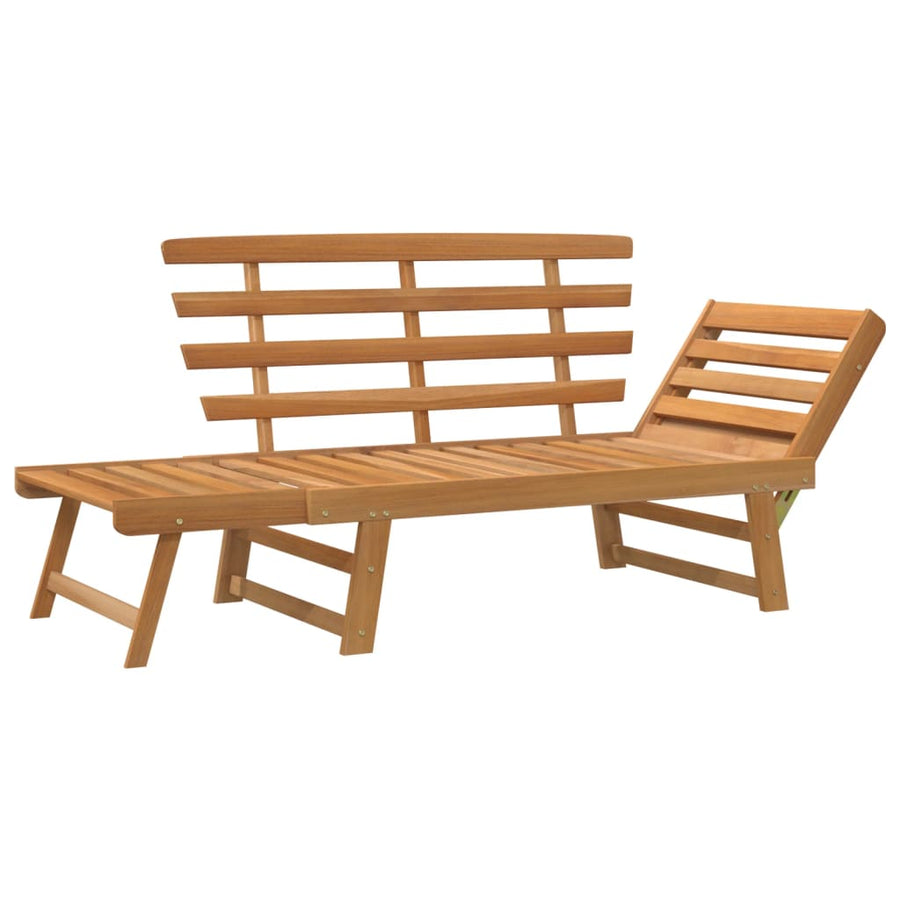 Tuinbank 2-In- 90 Cm Massief Acaciahout Bruin