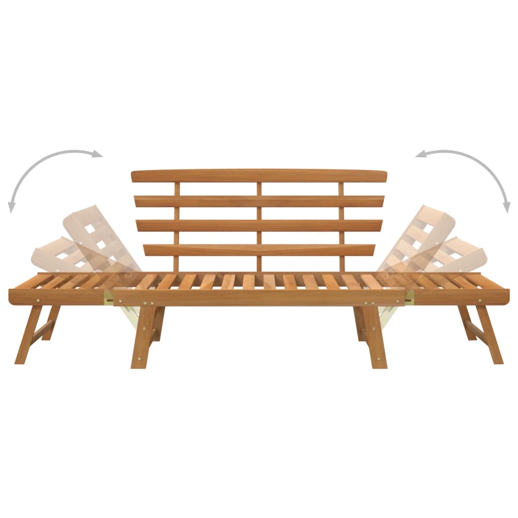 Tuinbank 2-In- 90 Cm Massief Acaciahout Bruin