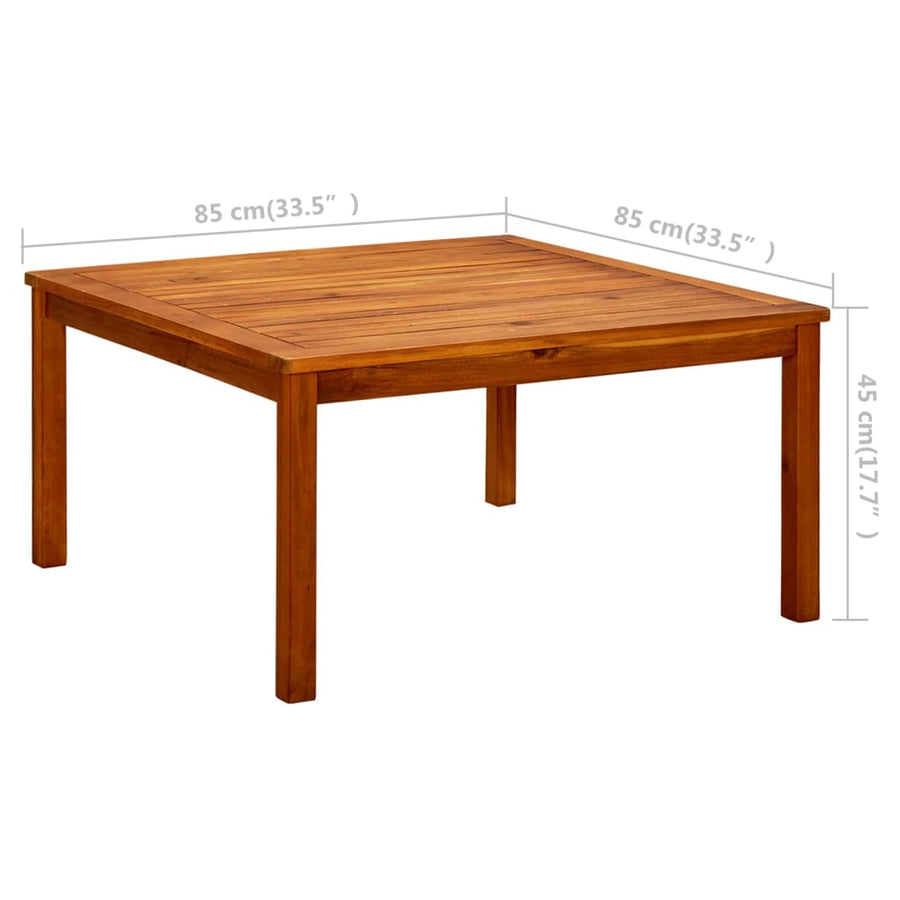 Tuintafel Massief Acaciahout 85 x 85 x 45 cm