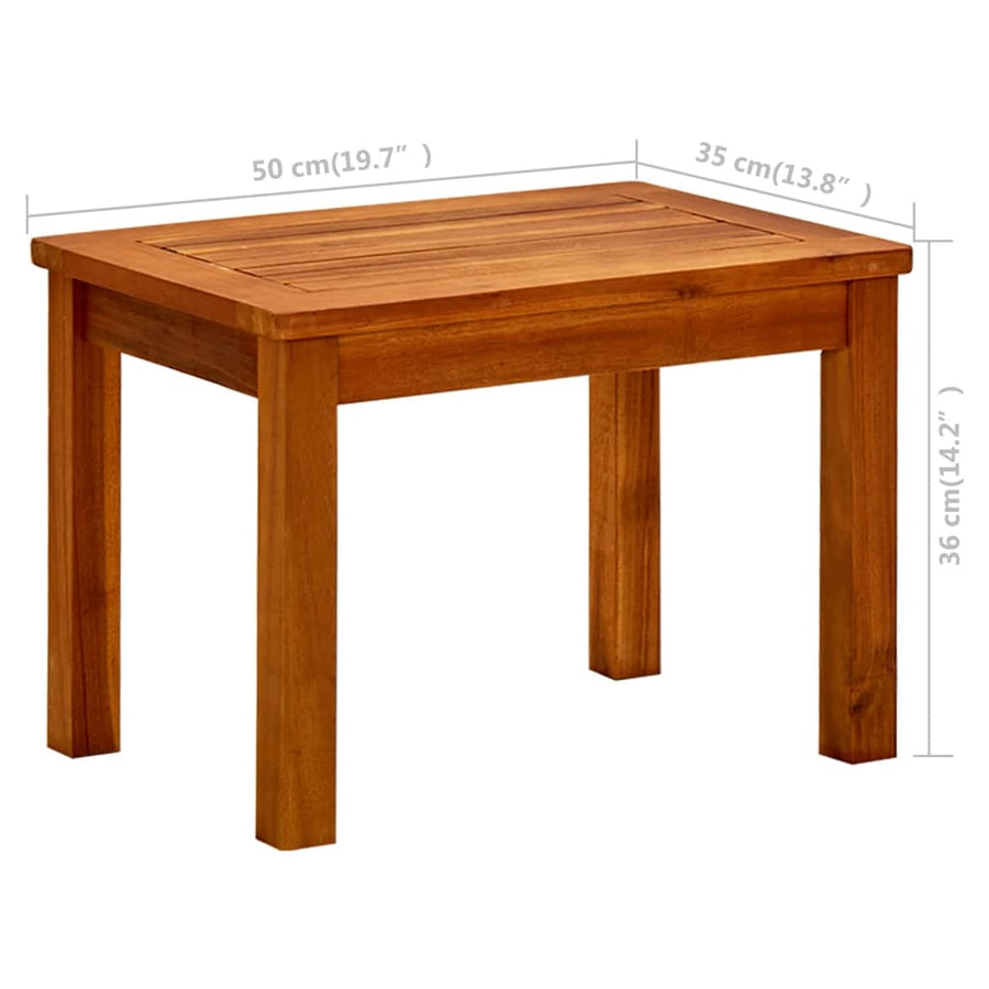Tuintafel Massief Acaciahout 50 x 35 x 36 cm