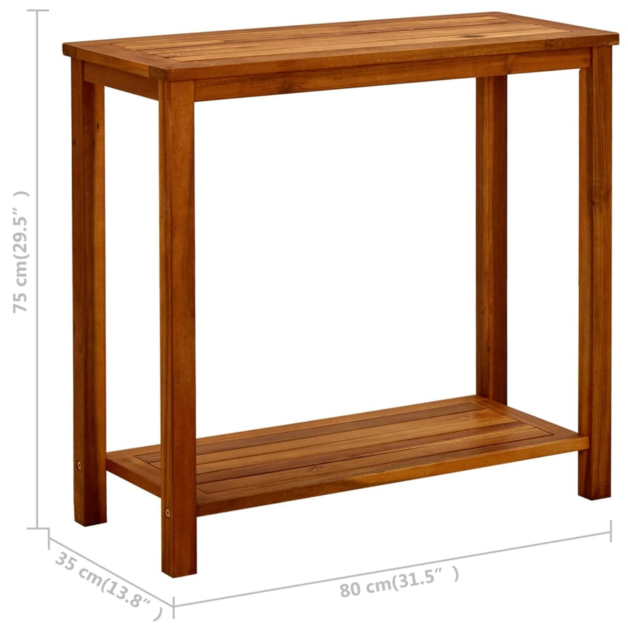 Tuinwandtafel Massief Acaciahout 80 x 35 x 75 cm