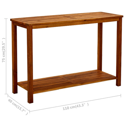 Tuinwandtafel Massief Acaciahout 110 x 40 x 75 cm