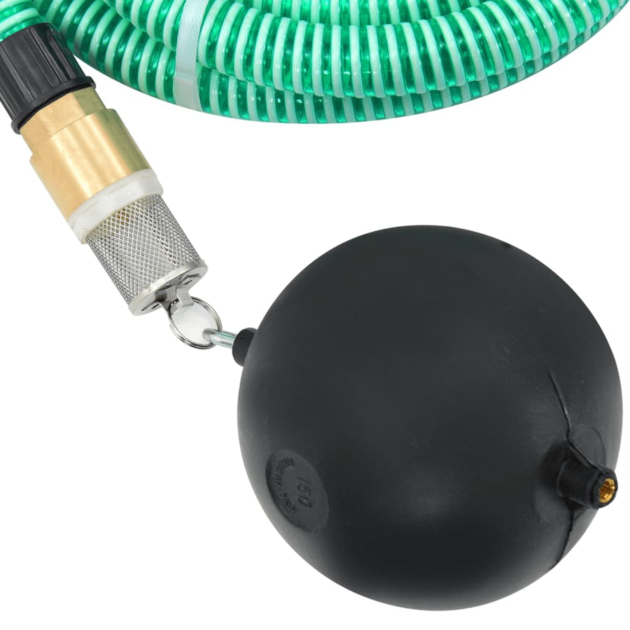 Zuigslang Met Messing Koppelingen 1,1'' Pvc 3 m Groen Met vlotter