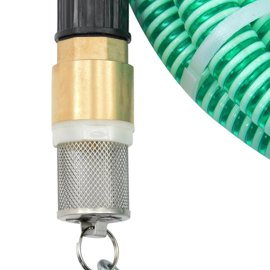 Zuigslang Met Messing Koppelingen 1,1'' Pvc 4 m Groen Met vlotter