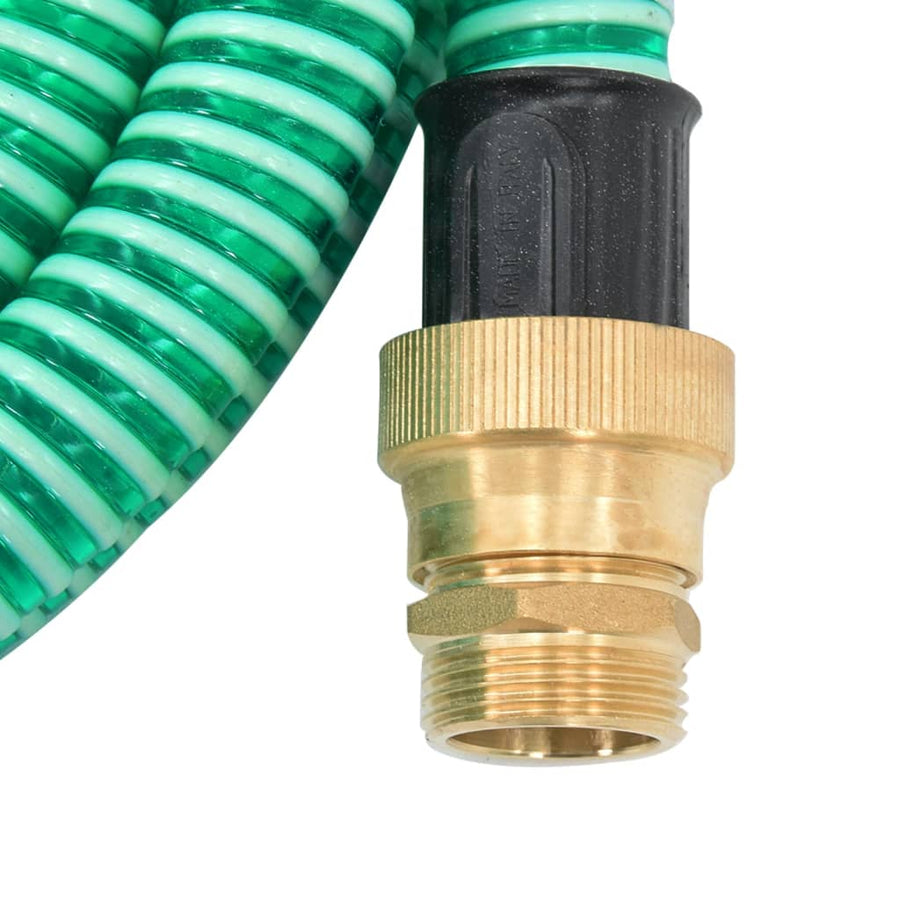 Zuigslang Met Messing Koppelingen 1,1'' Pvc 4 m Groen Met vlotter