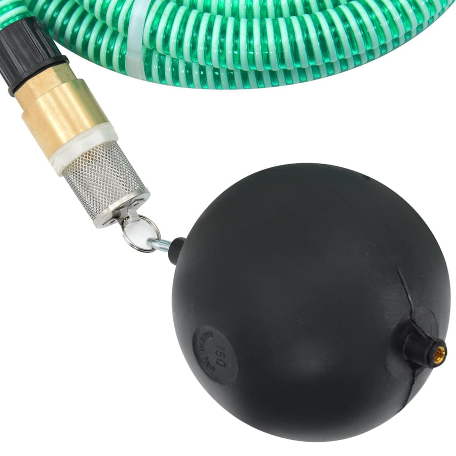 Zuigslang Met Messing Koppelingen 1,1'' Pvc 5 m Groen Met vlotter