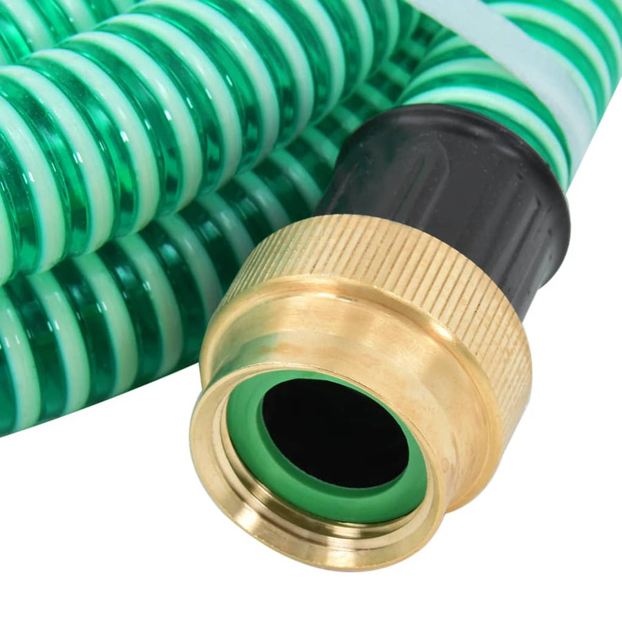 Zuigslang Met Messing Koppelingen 1,1'' Pvc 15 m Groen Zonder vlotter